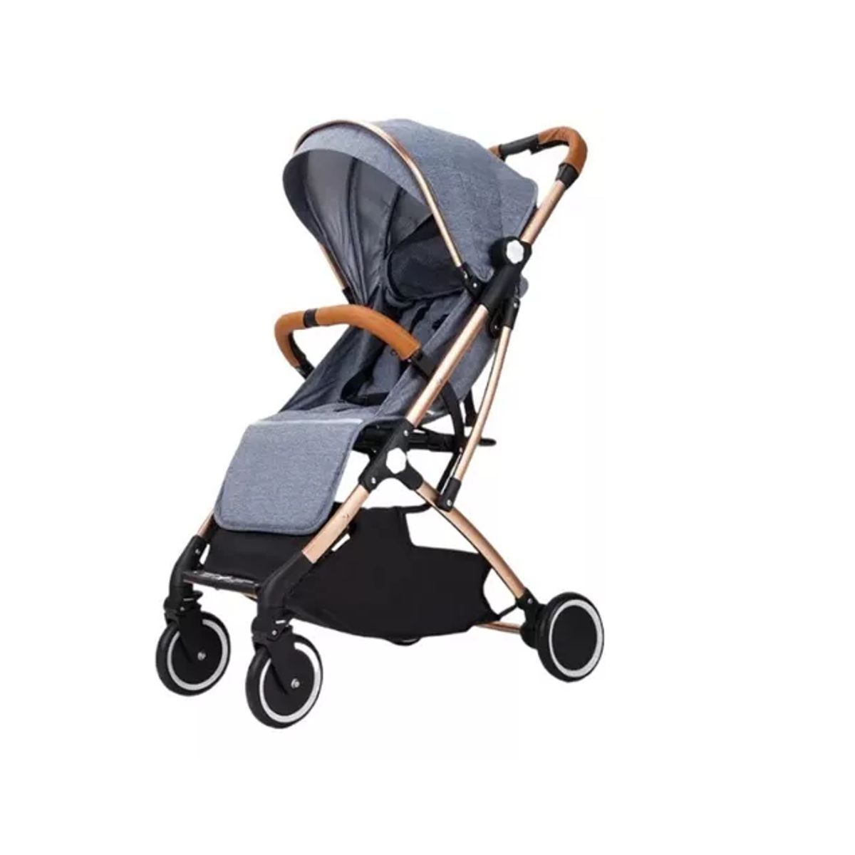 KIDSHOP - Coche Tipo Maleta Facil Plegable Toldillo CS-8005D Gris