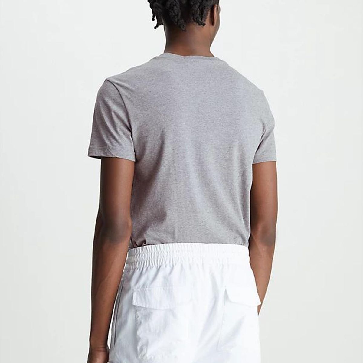 CALVIN KLEIN - Camiseta Gris con Logo para Hombre