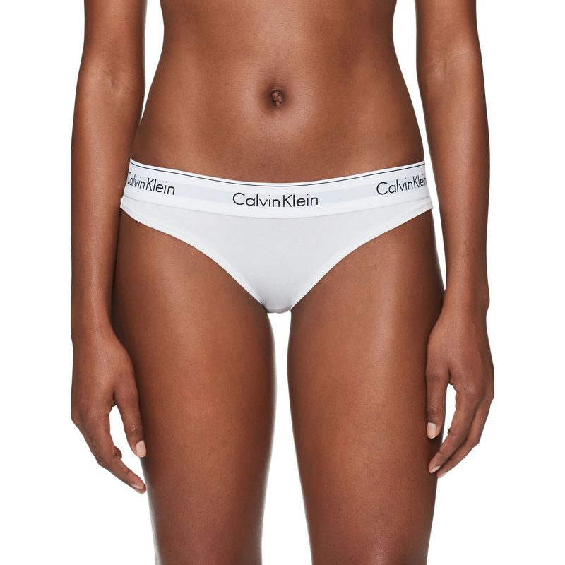 CALVIN KLEIN - Pantie Clásica De Algodón Blanco Calvin Klein