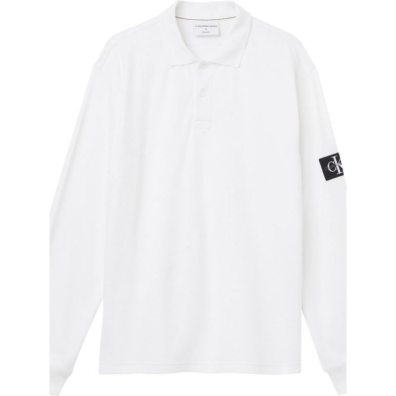 CALVIN KLEIN - Polo Holgado De Manga Larga Hombre Blanco
