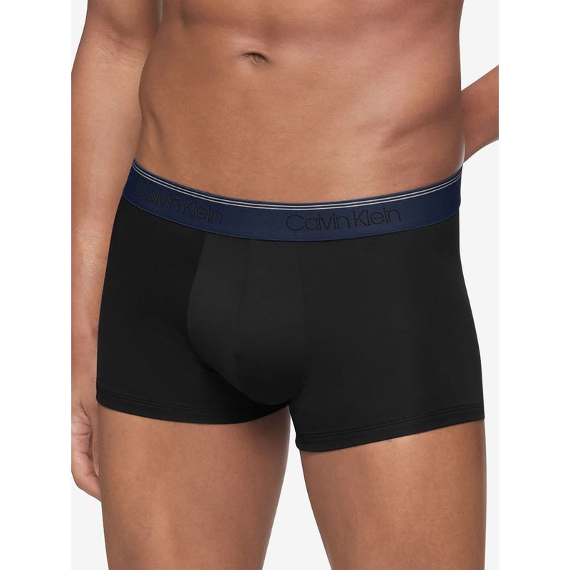 CALVIN KLEIN - Pack De 3 Boxer Negros En Microfibra Low Rise Trunk