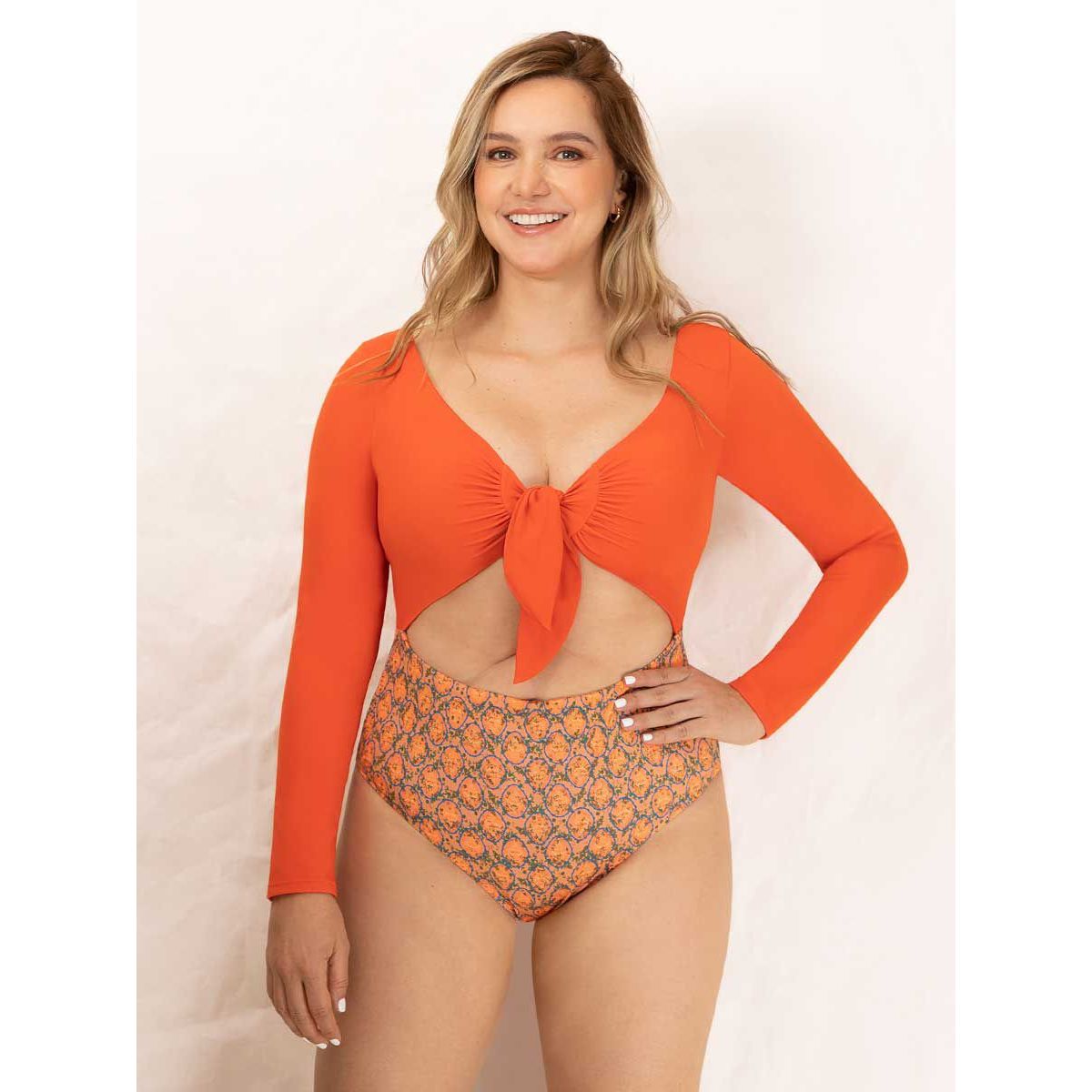 HABY - Vestido de Baño Entero Manga Larga Haby