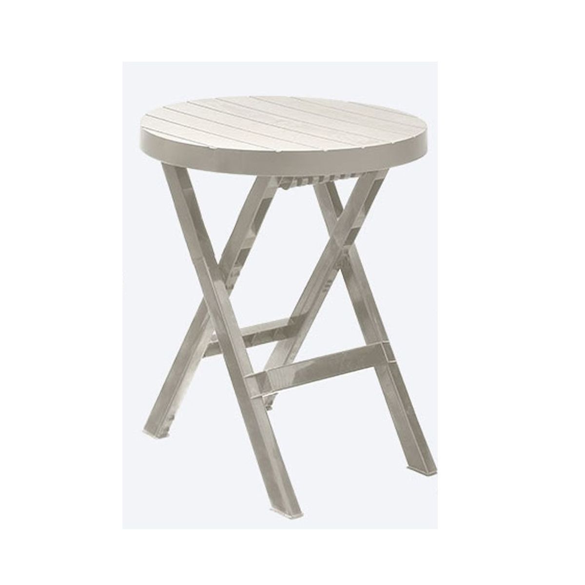 RIMAX - Mesa de Jardín Plegable Redonda Barú 60 Cm X 74 Rimax