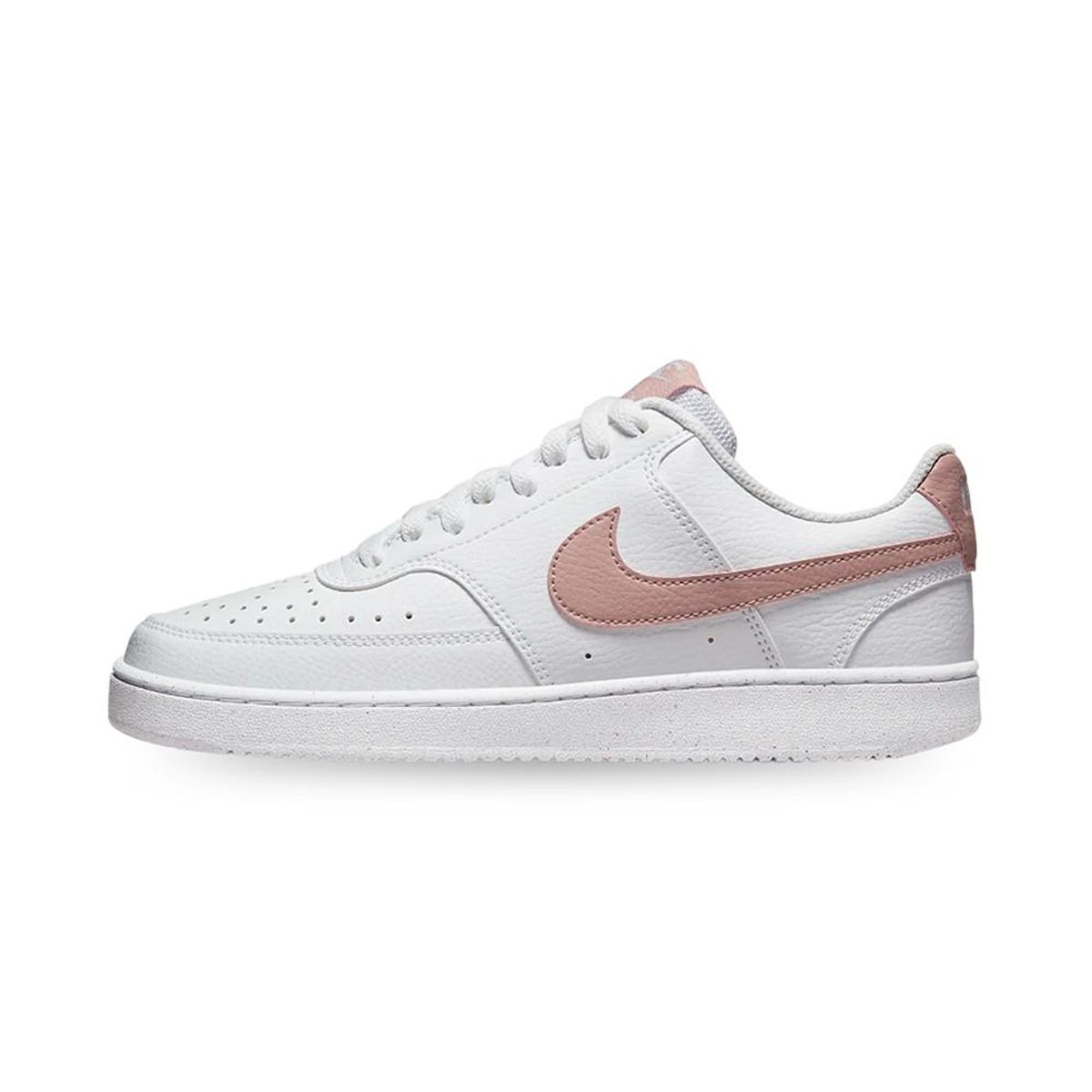 NIKE - Tenis Nike Court Vision Mujer-Blanco/Rosa