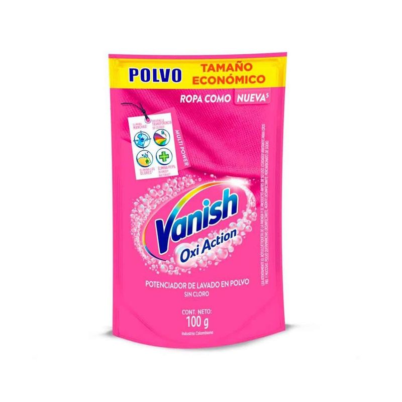 VANISH - Vanish Desmanchador en Polvo Rosa 100 Gramos