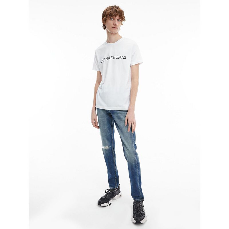 CALVIN KLEIN - Pack De 2 Camisetas Slim De Algodón Orgánico Blanco Calvin Klein