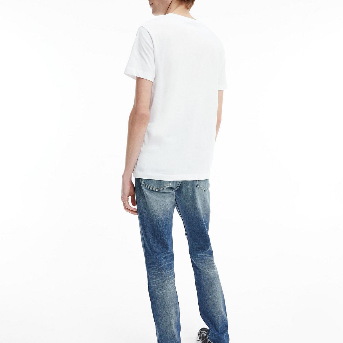 CALVIN KLEIN - Pack De 2 Camisetas Slim De Algodón Orgánico Blanco Calvin Klein