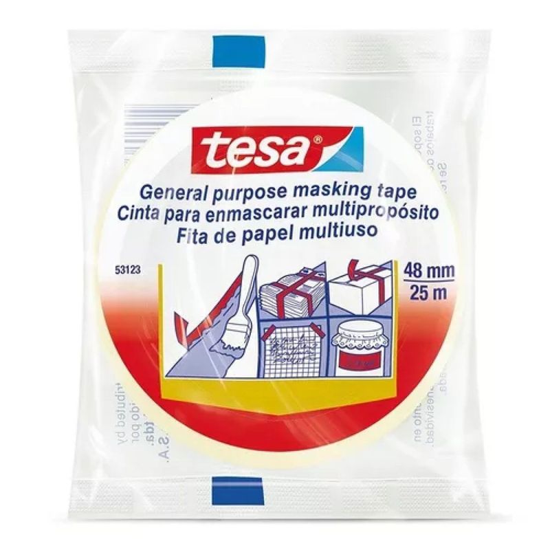 TESA - Cinta De Enmascarar Tesa 48mm X 25 Mt.