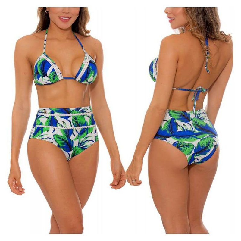 PRAIE - Vestido de Baño Bikini Retro PRAIE 1001 Plumas