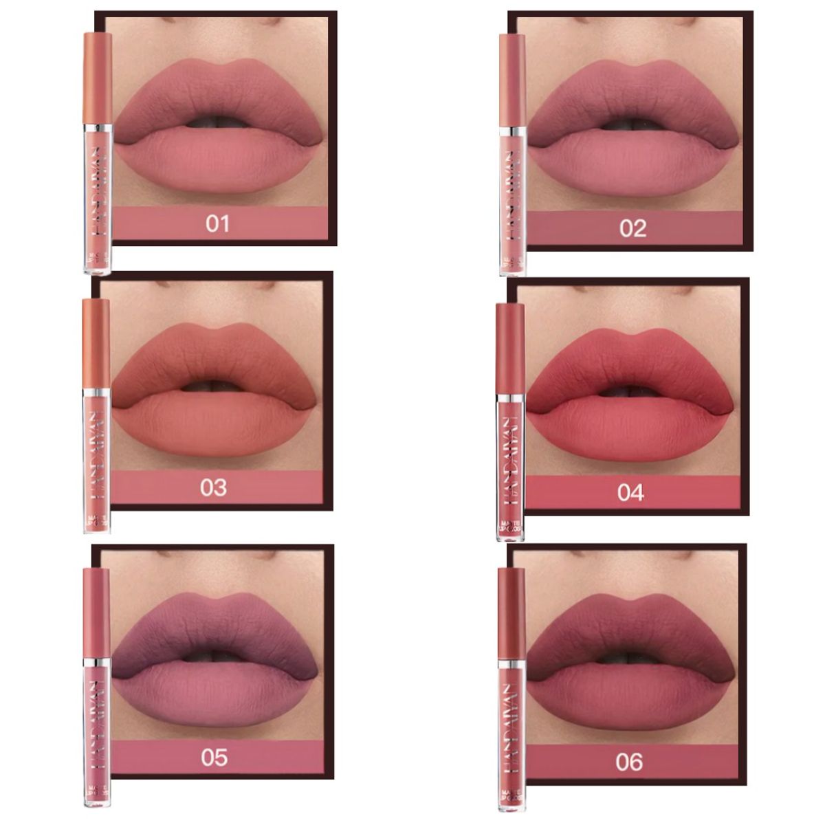 GENERICO - Labial Mate Larga Duración X6 Unidades