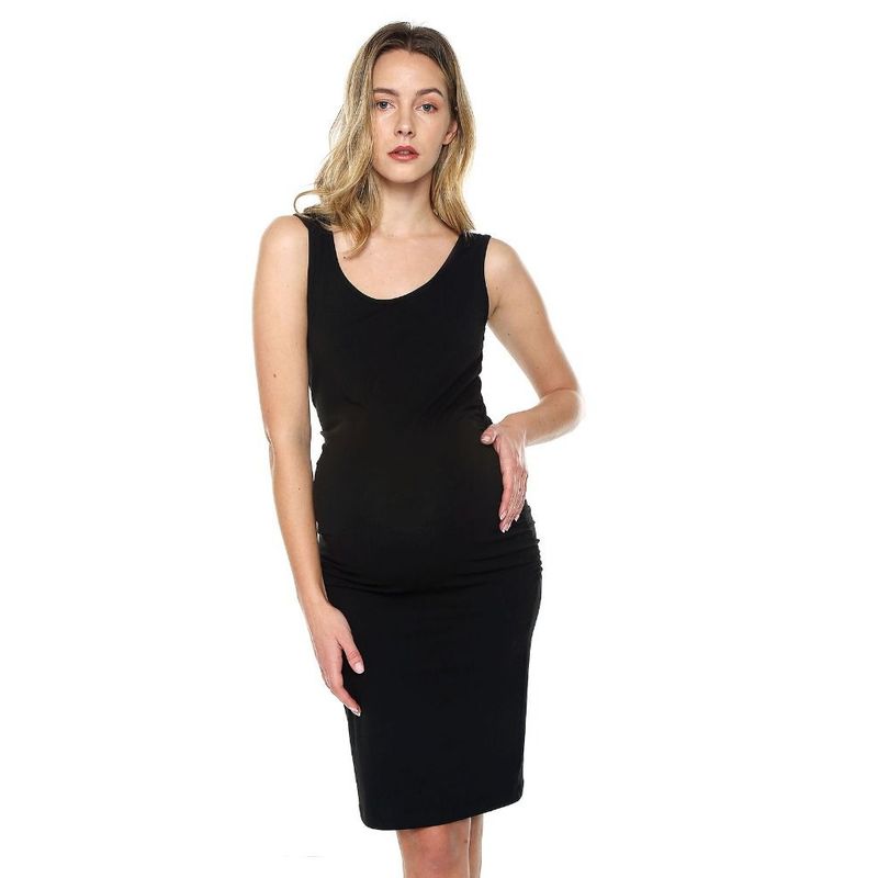 MOMS CLOSET - Vestido Maternidad Corto Negro Mom´s Closet