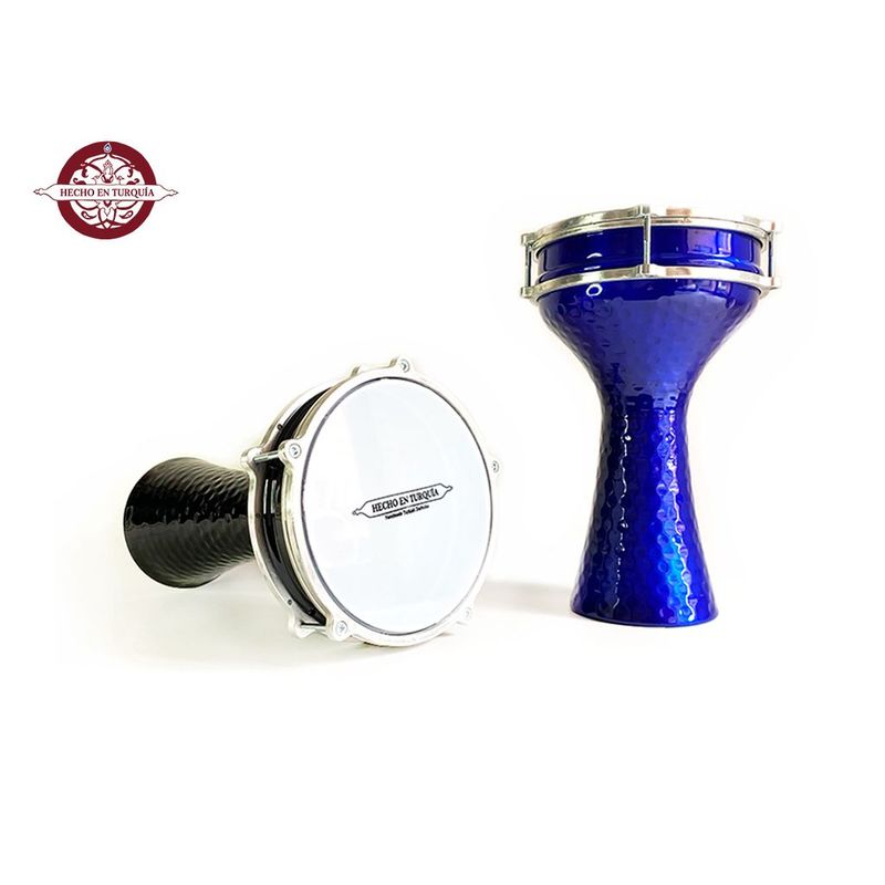 GENERICO - Darbuka  Instrumento - Azul martillada.
