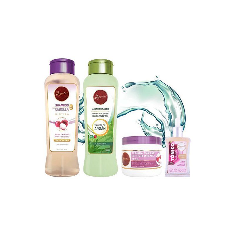 ANYELUZ - Kit anyeluz shampoo  acondicionador  tratamiento  tónico