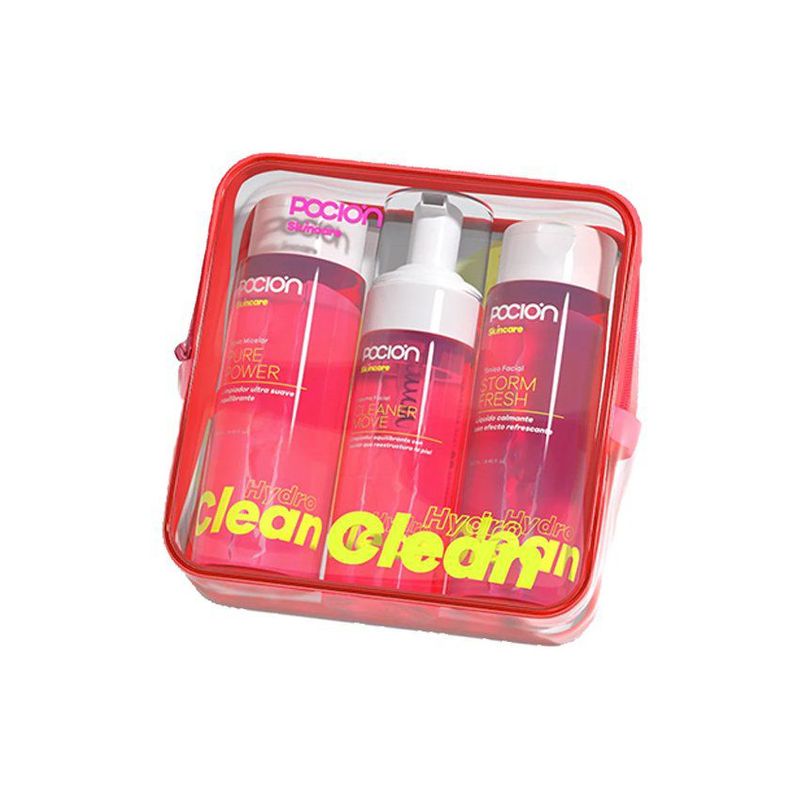 GENERICO - Kit hydro routine agua micelar  espuma  tonico hydroclean la poción.---