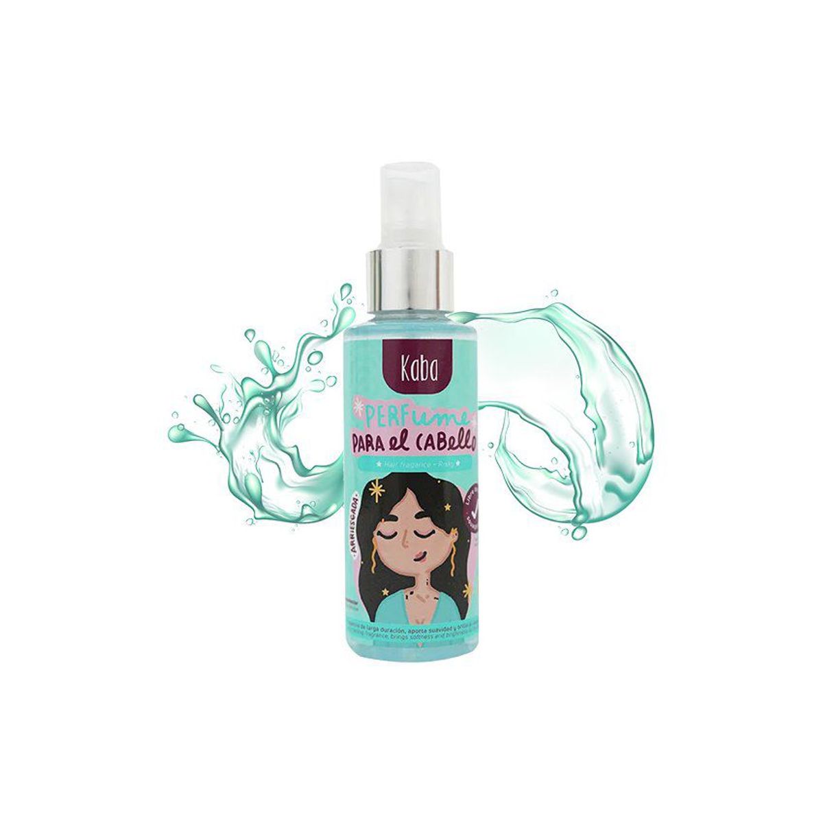 KABA - Perfume capilar verde arriesgada kaba 120 ml.---