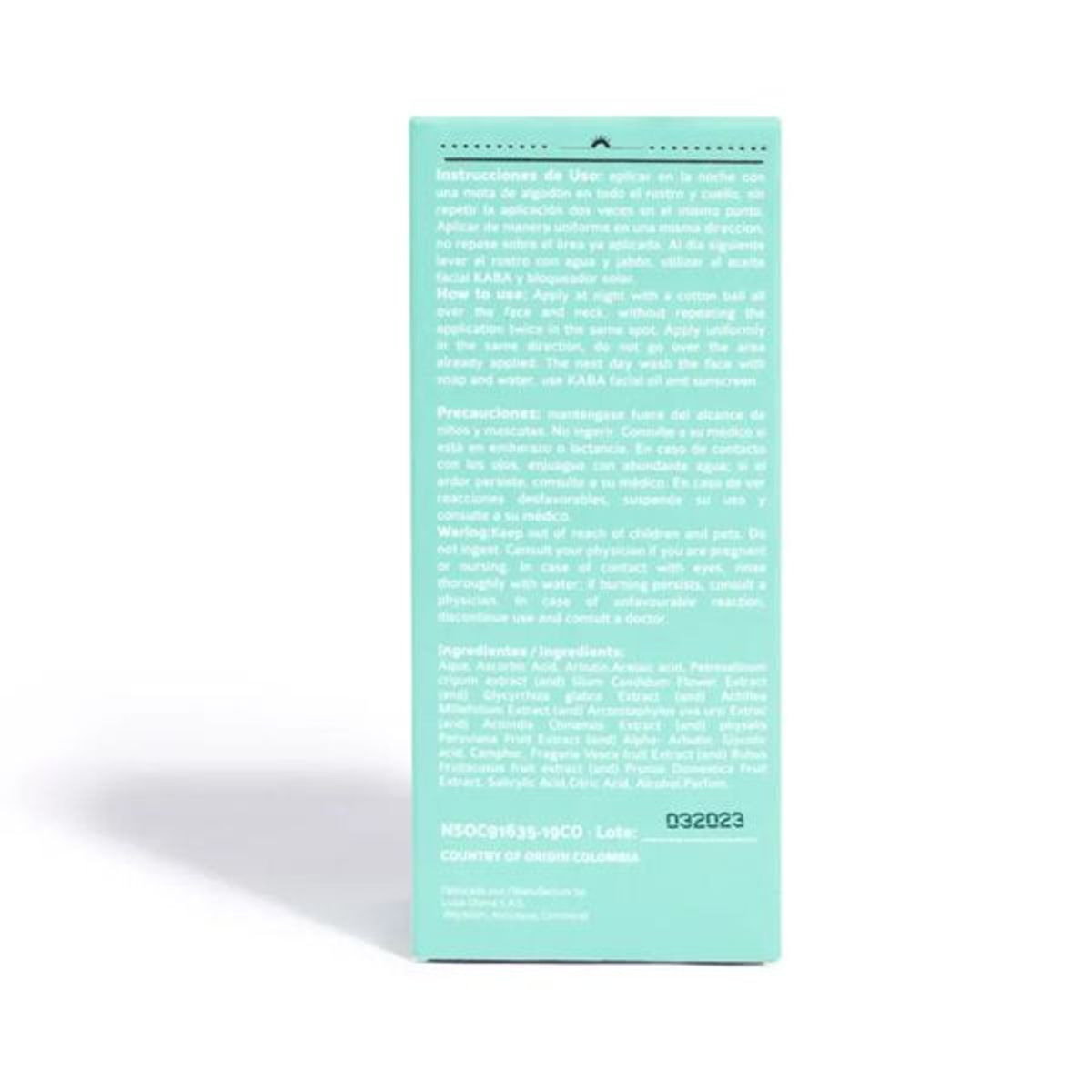 KABA - Tónico facial aclarante kaba 30 ml