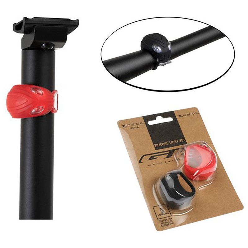 GW - Luz bicicleta delantera y trasera GW 5lm gw sapito