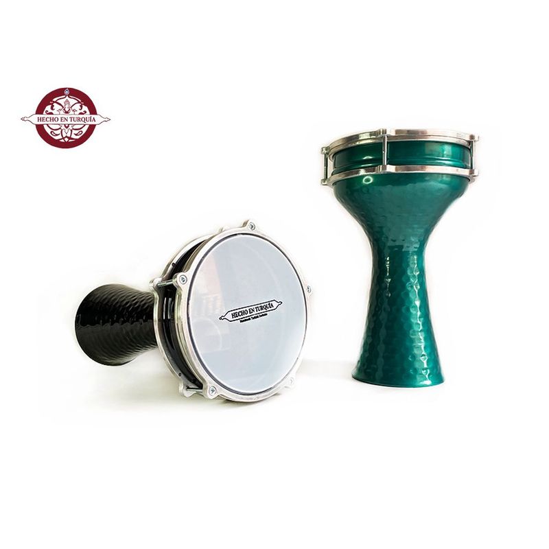 GENERICO - Darbuka  Instrumento - Verde martillada.