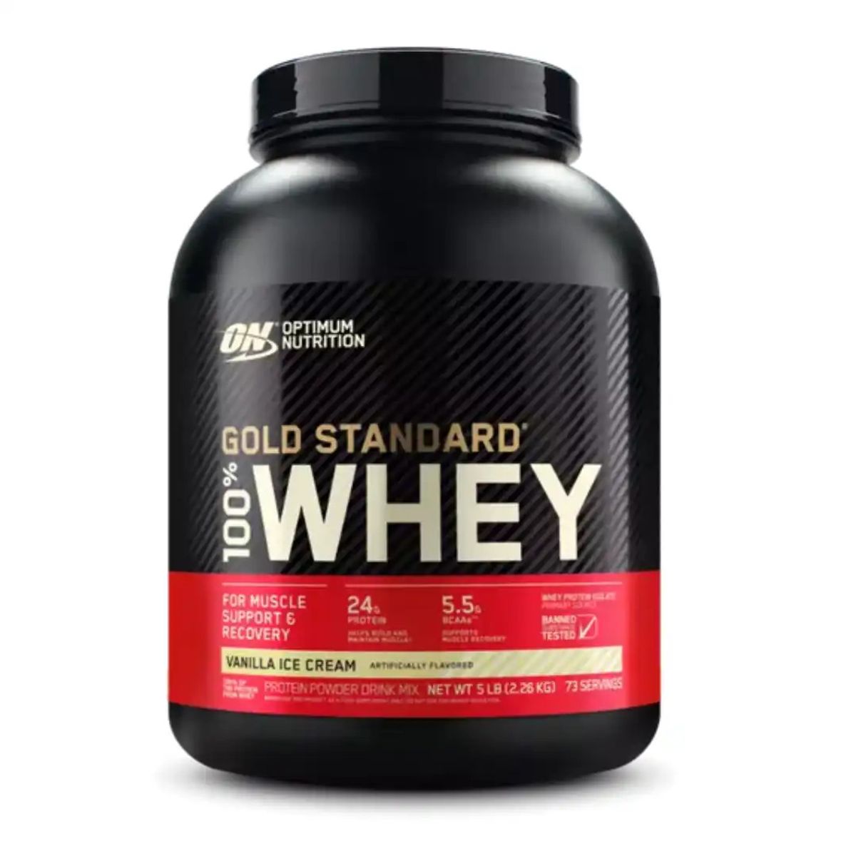 OPTIMUM NUTRITION - Whey Gold Standard 5 Libras Vainilla Ice Cream
