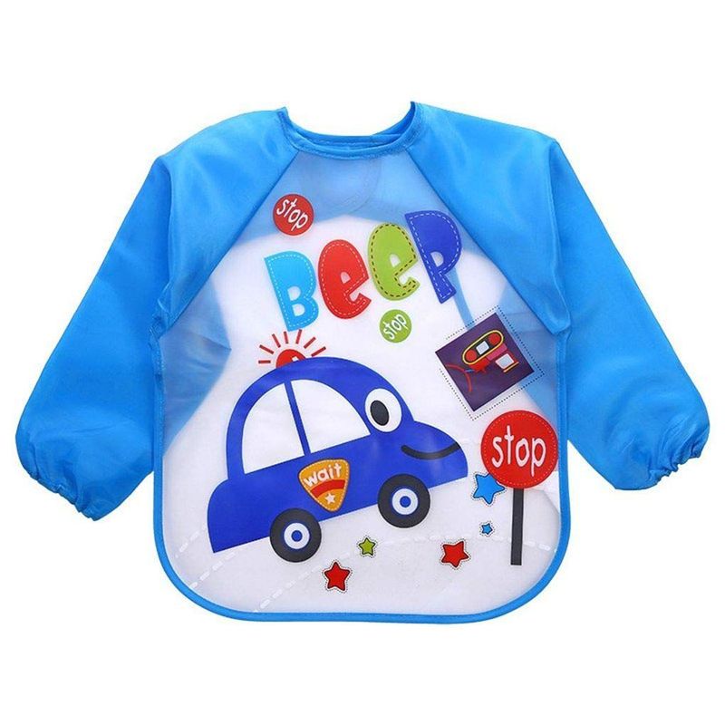 ENFANT'ASY - Babero Delantal Bebés Niños Manga Larga Impermeable-
