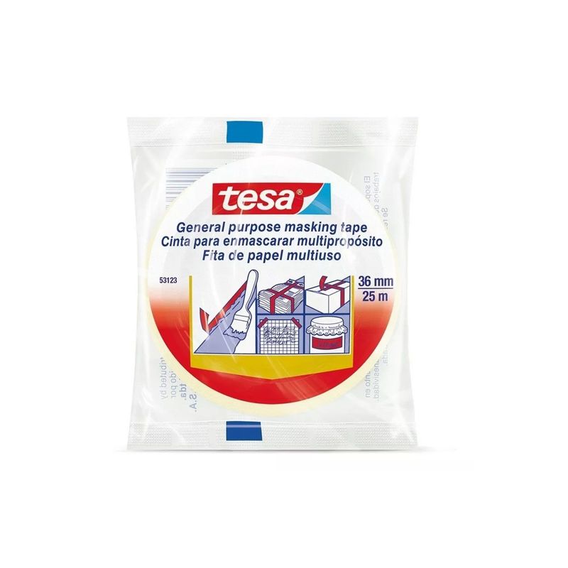 TESA - Cinta Enmascarar Y Empaque 36 X 25 Tesa