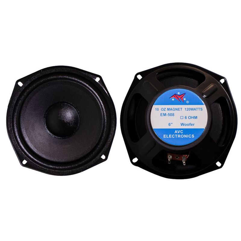 AVC - Parlante 6 Pulgadas AVC 120 Watts 6 ohms tipo aiwa