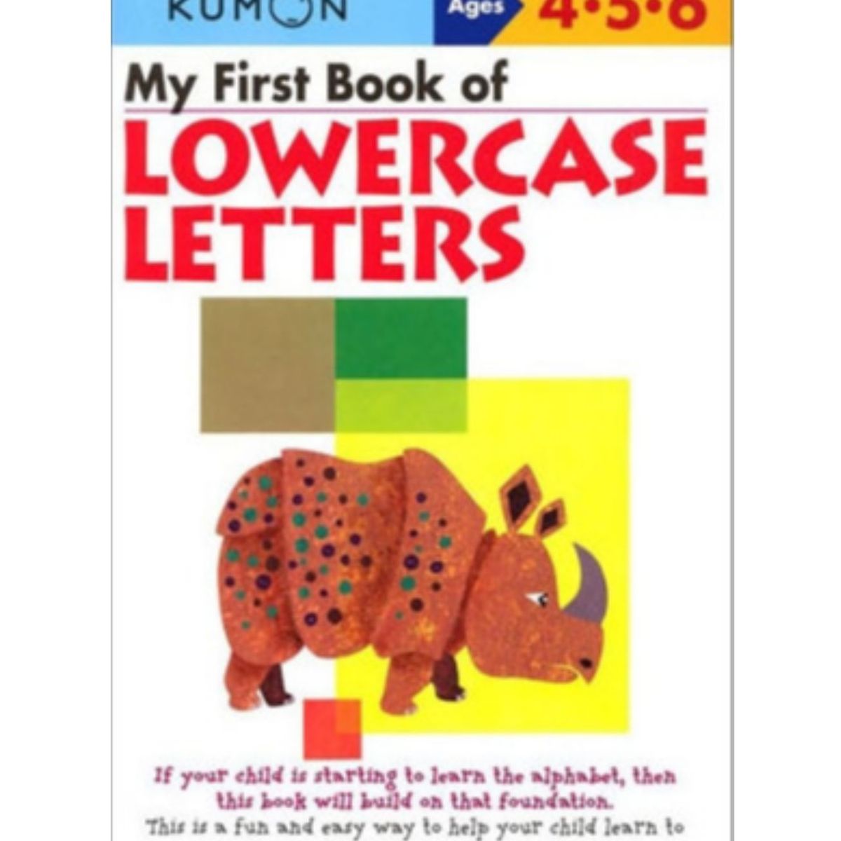 JUGANDO Y EDUCANDO - Libro Kumon Mi Primer Libro De Letras Minúsculas En Ingles Niños