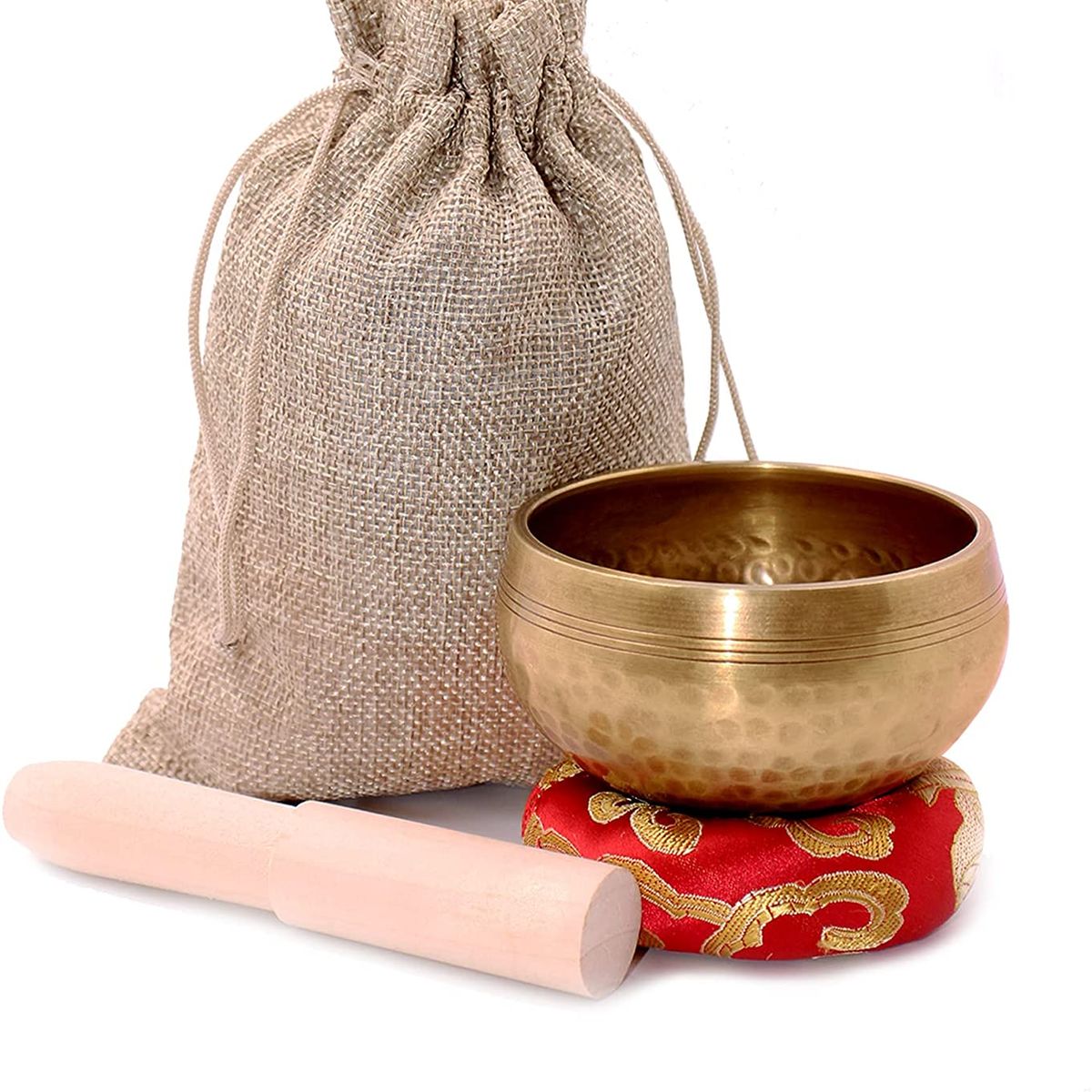 YOI - Cuenco Tibetano Hecho En Nepal Con Mazo Meditacion Curacion