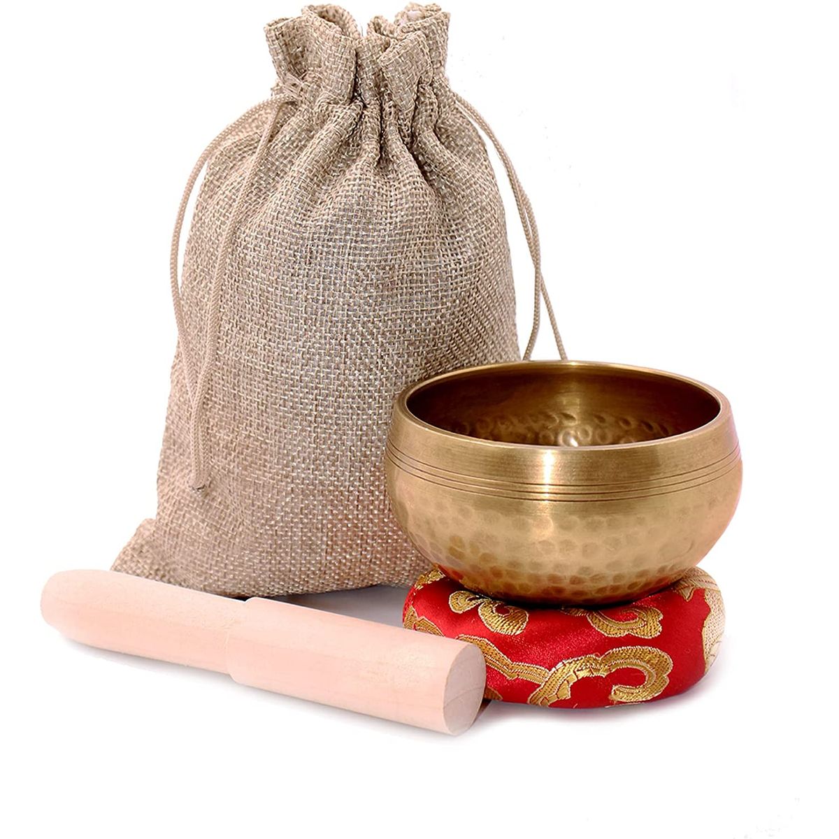 YOI - Cuenco Tibetano Hecho En Nepal Con Mazo Meditacion Curacion