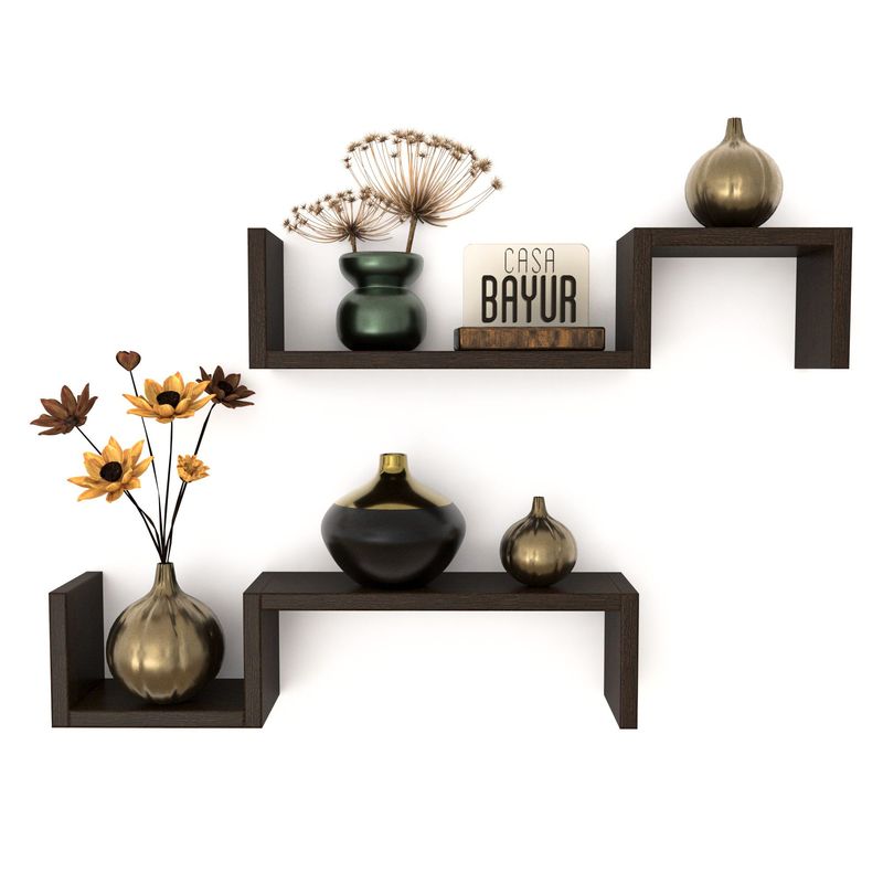 GENERICO - Super Promo! - Set 2 Repisas Flotante S - Decoración hogar