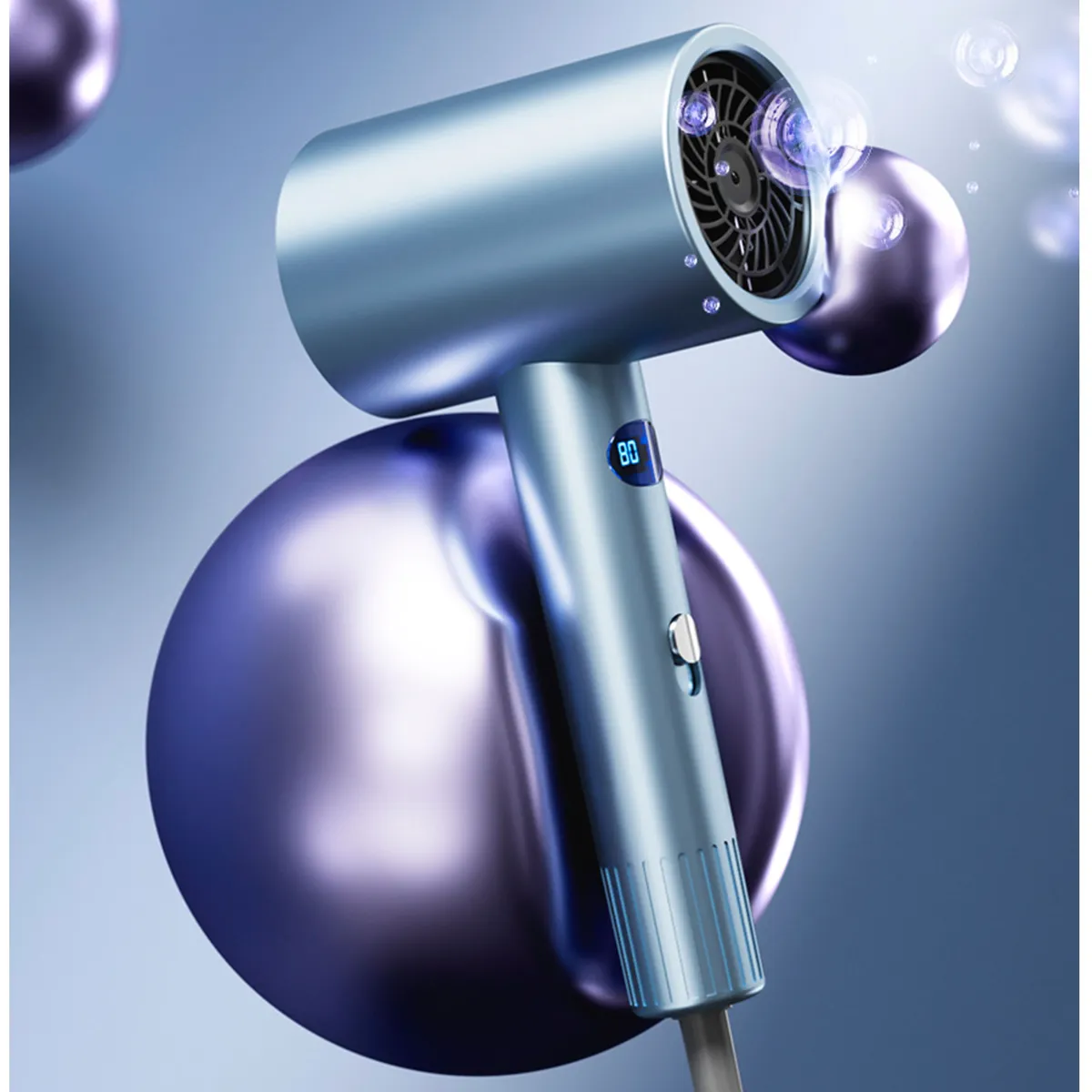 SUBE - Secador de pelo viajero profesional pantala led protección temperatura