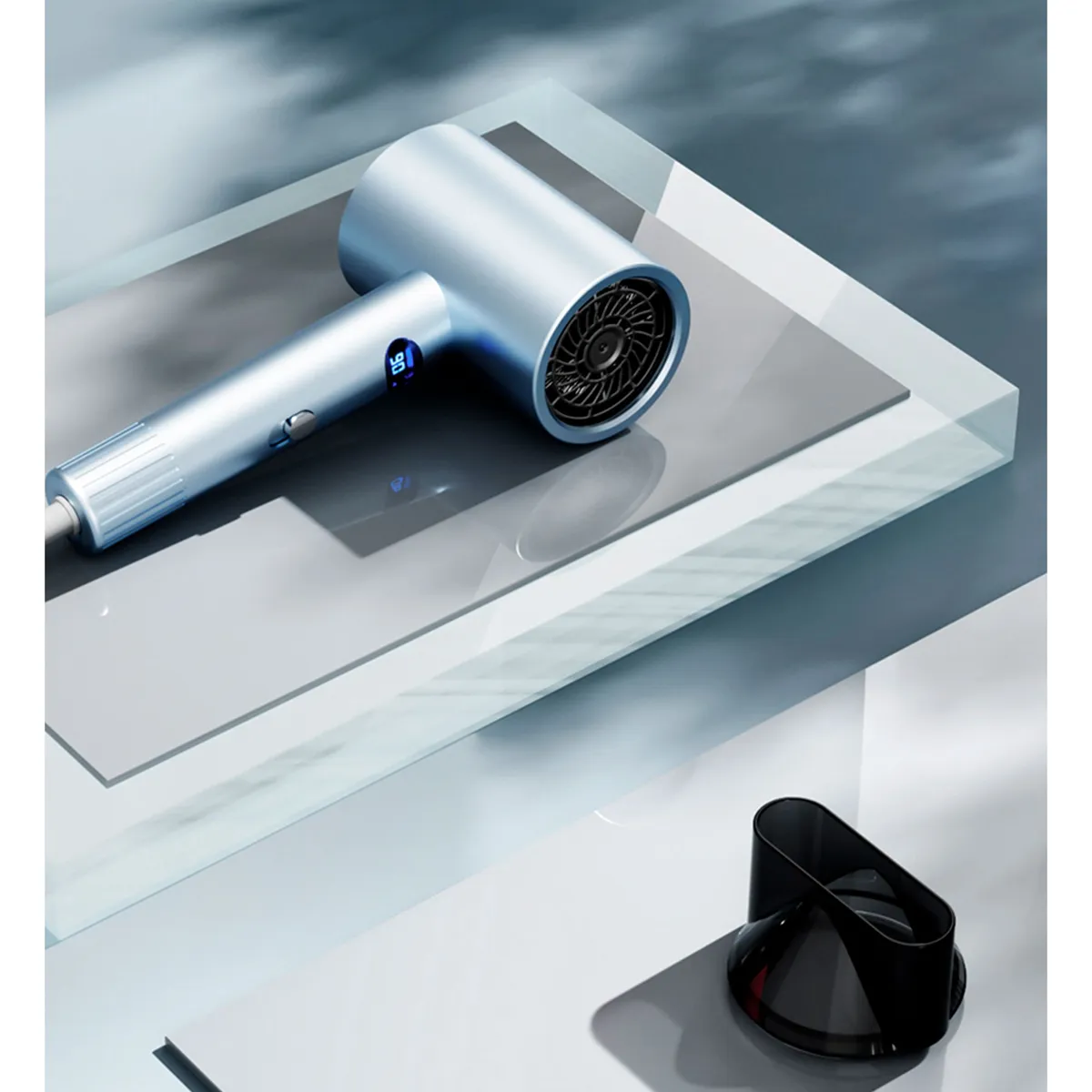 SUBE - Secador de pelo viajero profesional pantala led protección temperatura