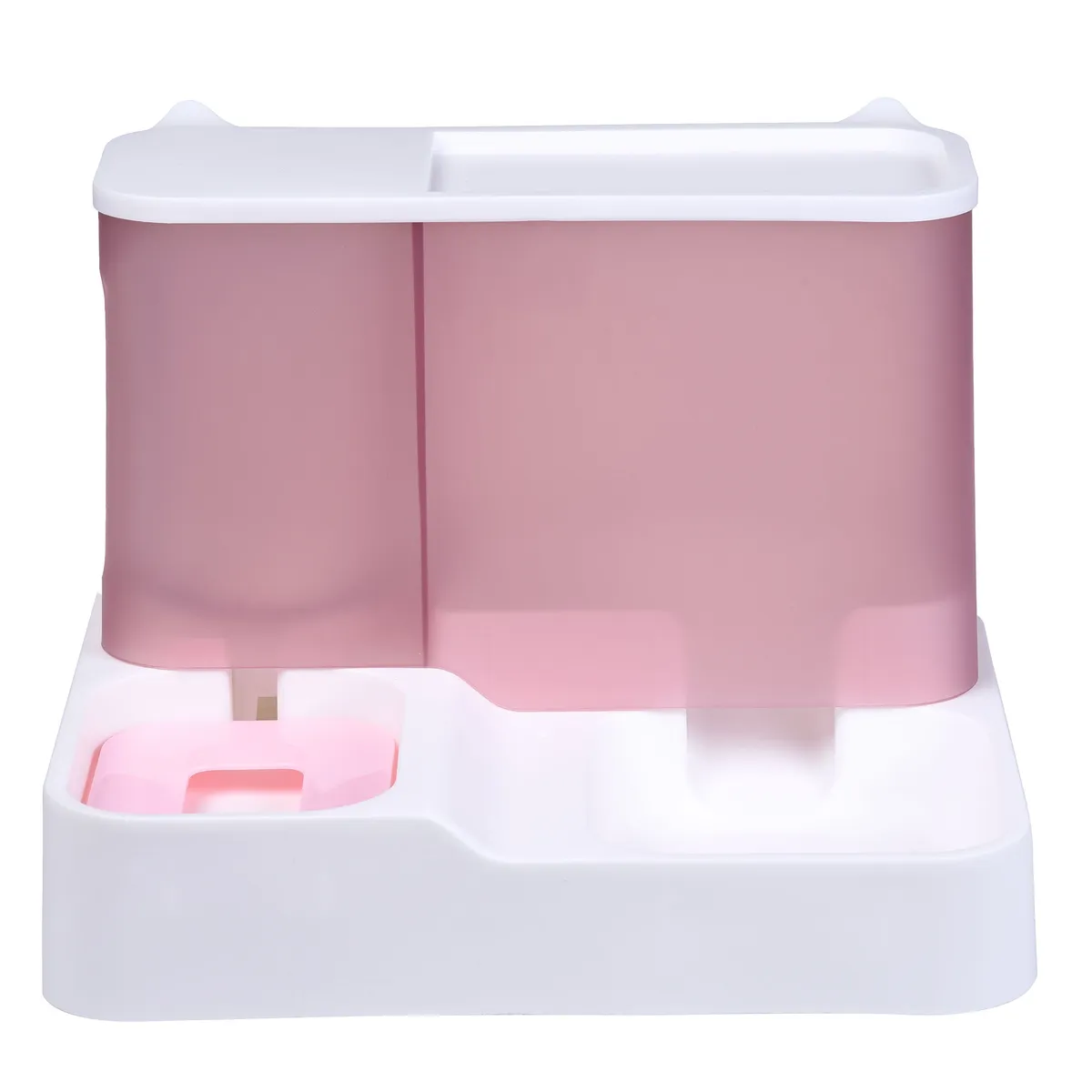 SUBE - Dispensador De Comida dosificador Agua Para Mascotas Rosado