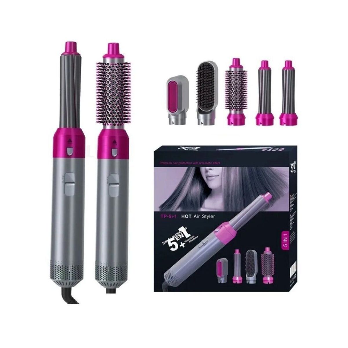 ONE PIXEL - Cepillo Secador Generico Desmontable 5 en1 ONE PIXEL