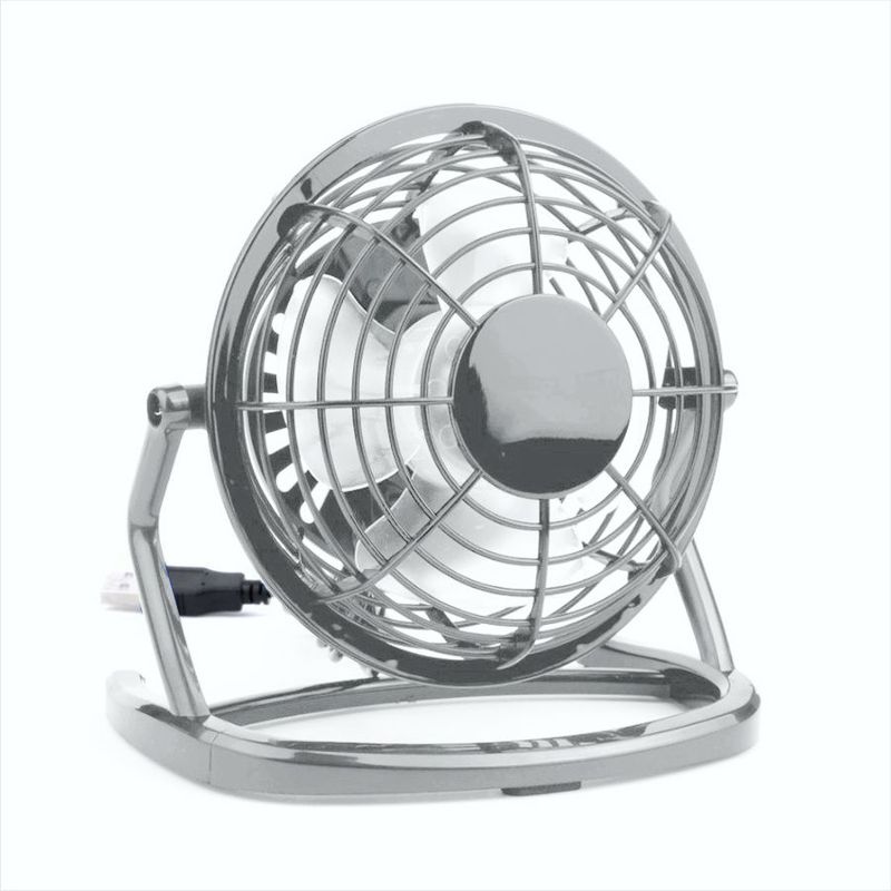 GENERICO - Ventilador Usb Portátil Ajustable Ligero Silencioso Gris