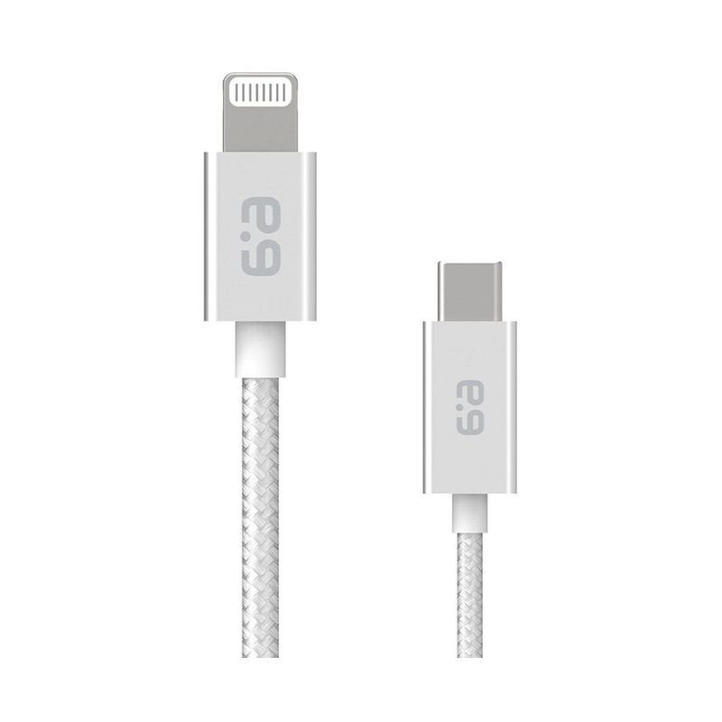 PURE GEAR - Cable USB C a Lightning 180 Cm Trenzado Aluminio