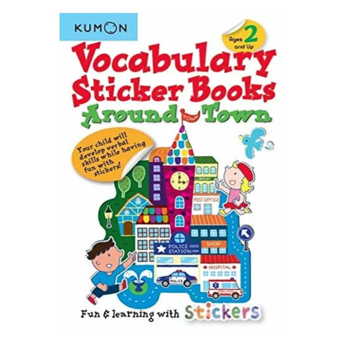 JUGANDO Y EDUCANDO - Libro Kumon Actividades Con Stickers La Ciudad En Ingles