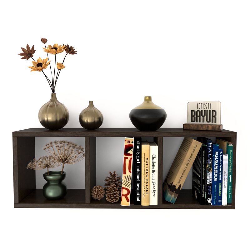 GENERICO - Super Promo - Repisa Biblioteca Flotante 3 Modulos - Decoracion Hogar