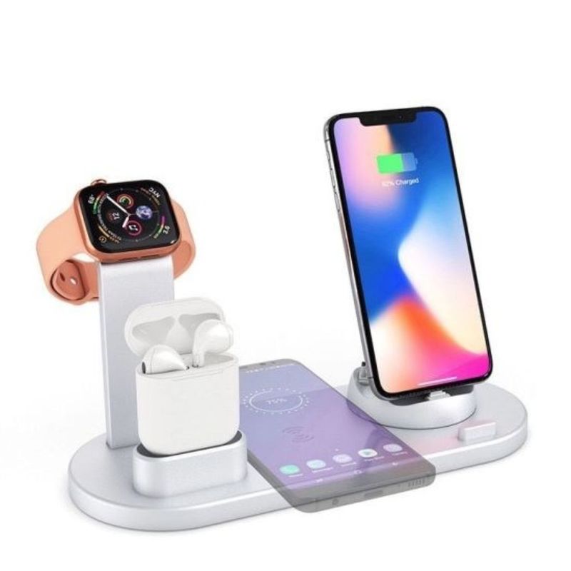 GENERICO - Estación de Carga  4 en 1 Celular - iWatch - Airpods