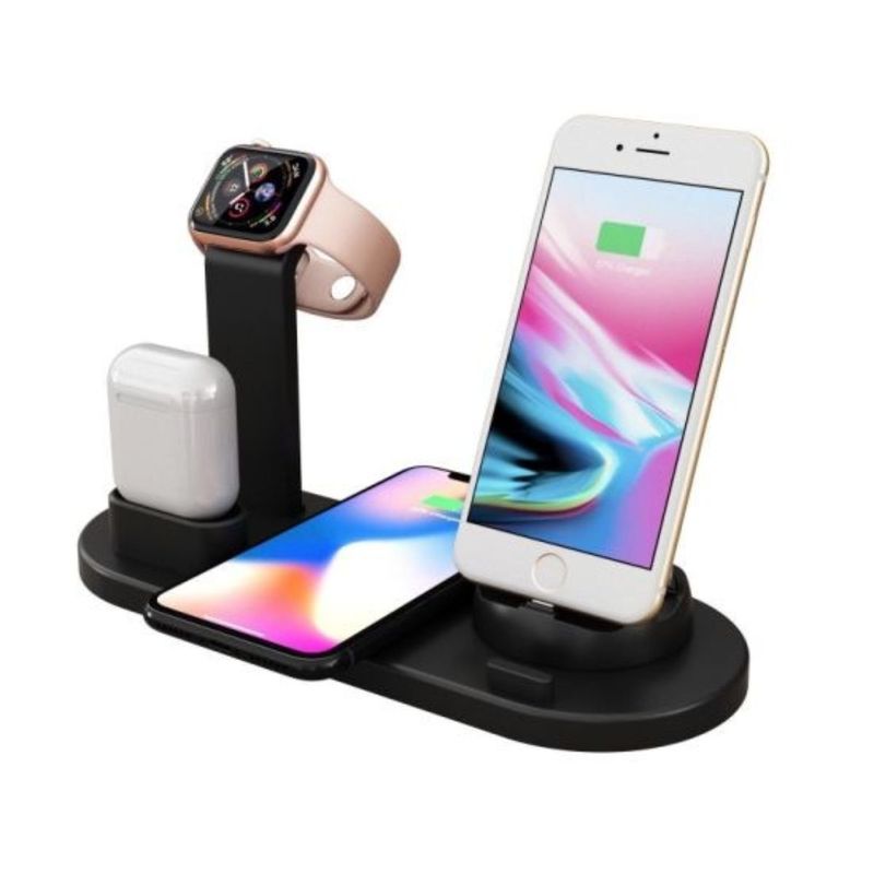 GENERICO - Estación de Carga  4 en 1 Celular - iWatch - Airpods