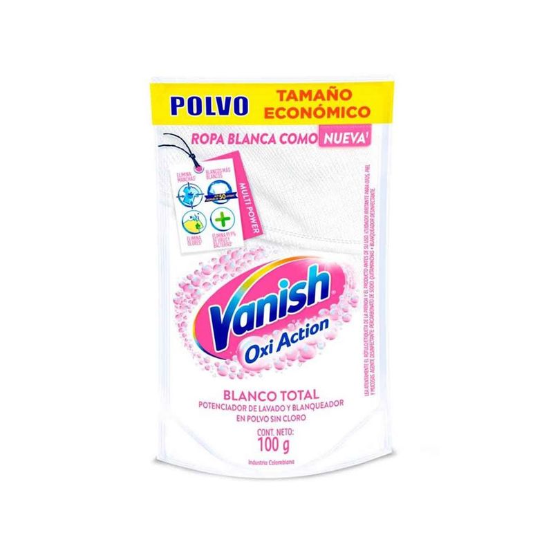 VANISH - Vanish Desmanchador en Polvo Blanco 100 Gramos