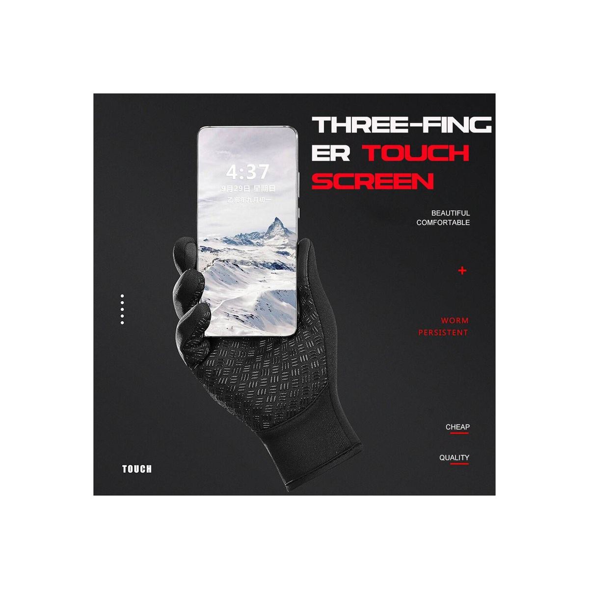 GENERICO - Guantes térmicos invierno ciclismo