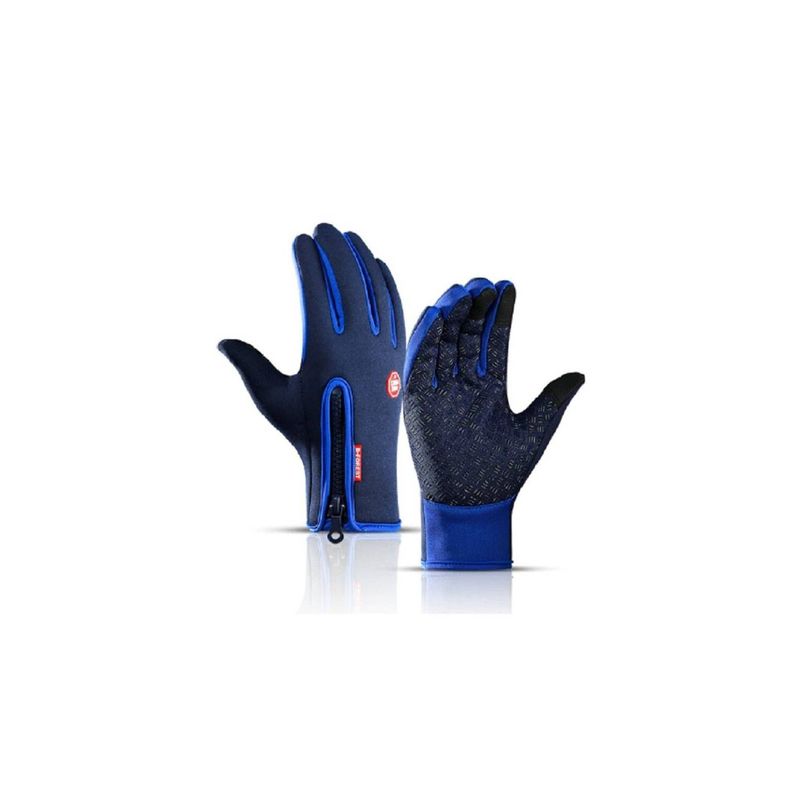 GENERICO - Guantes Térmicos Invierno Ciclismo Azul S