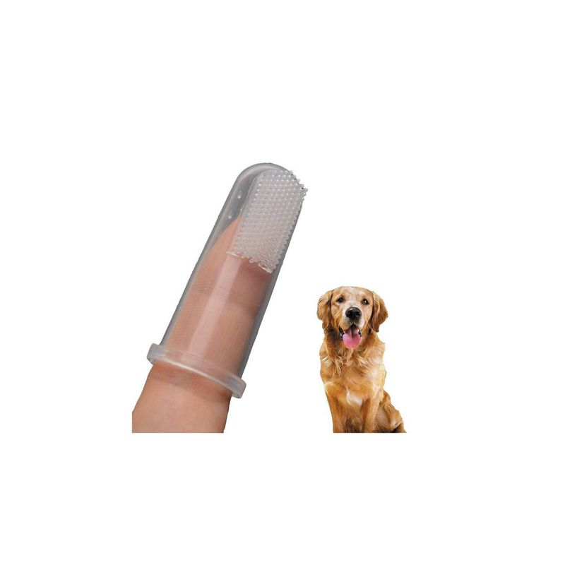 GENERICO - Cepillo de dientes suave para mascotas rosado
