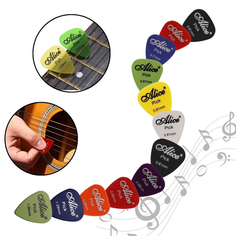 GENERICO - Picks varios colores 10 unidades sin caja.