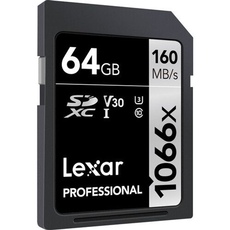 LEXAR - Memoria Lexar SDXC UHS-I V30 64Gb  160Mbps 1066x