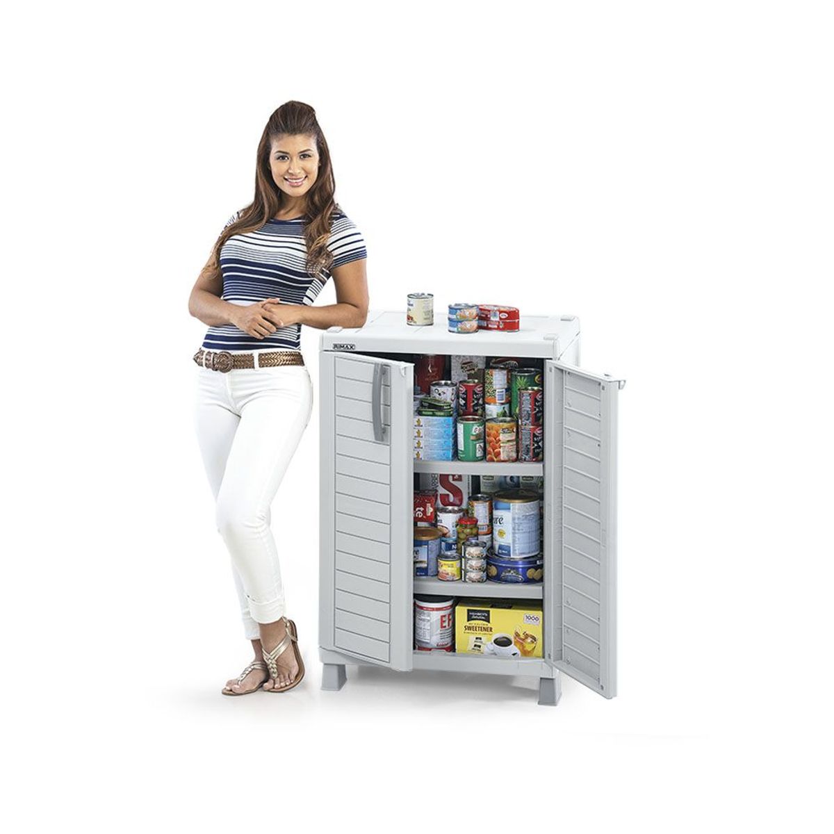 RIMAX - Armario Mediano Barú RIMAX - Gris Hielo