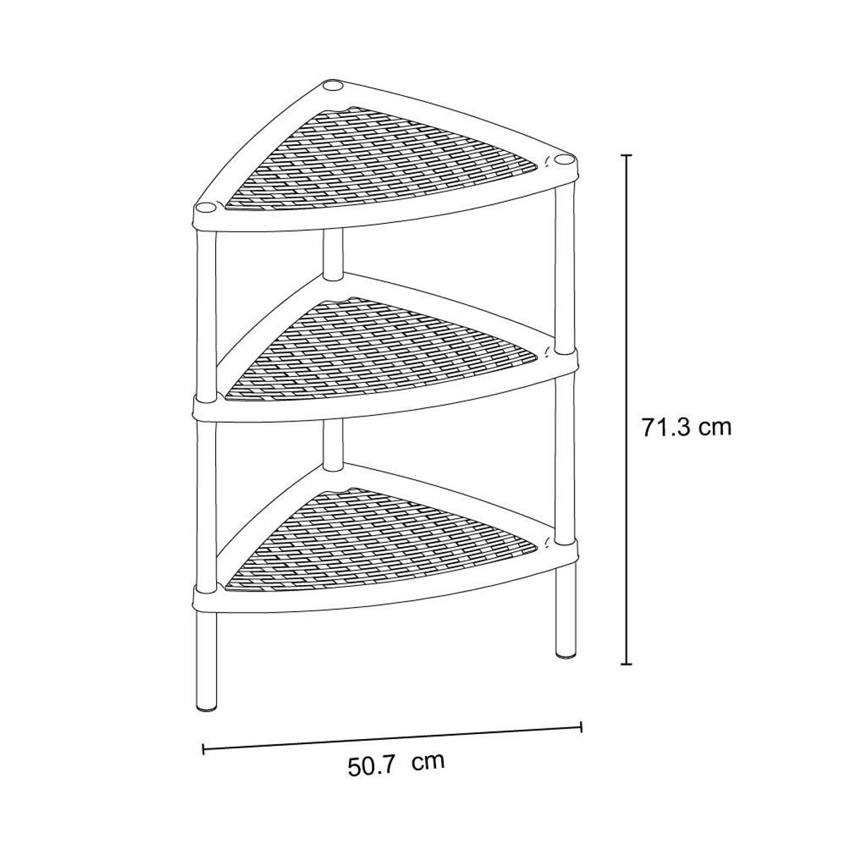 RIMAX - Mesa multiusos Triangular RIMAX - Taupe