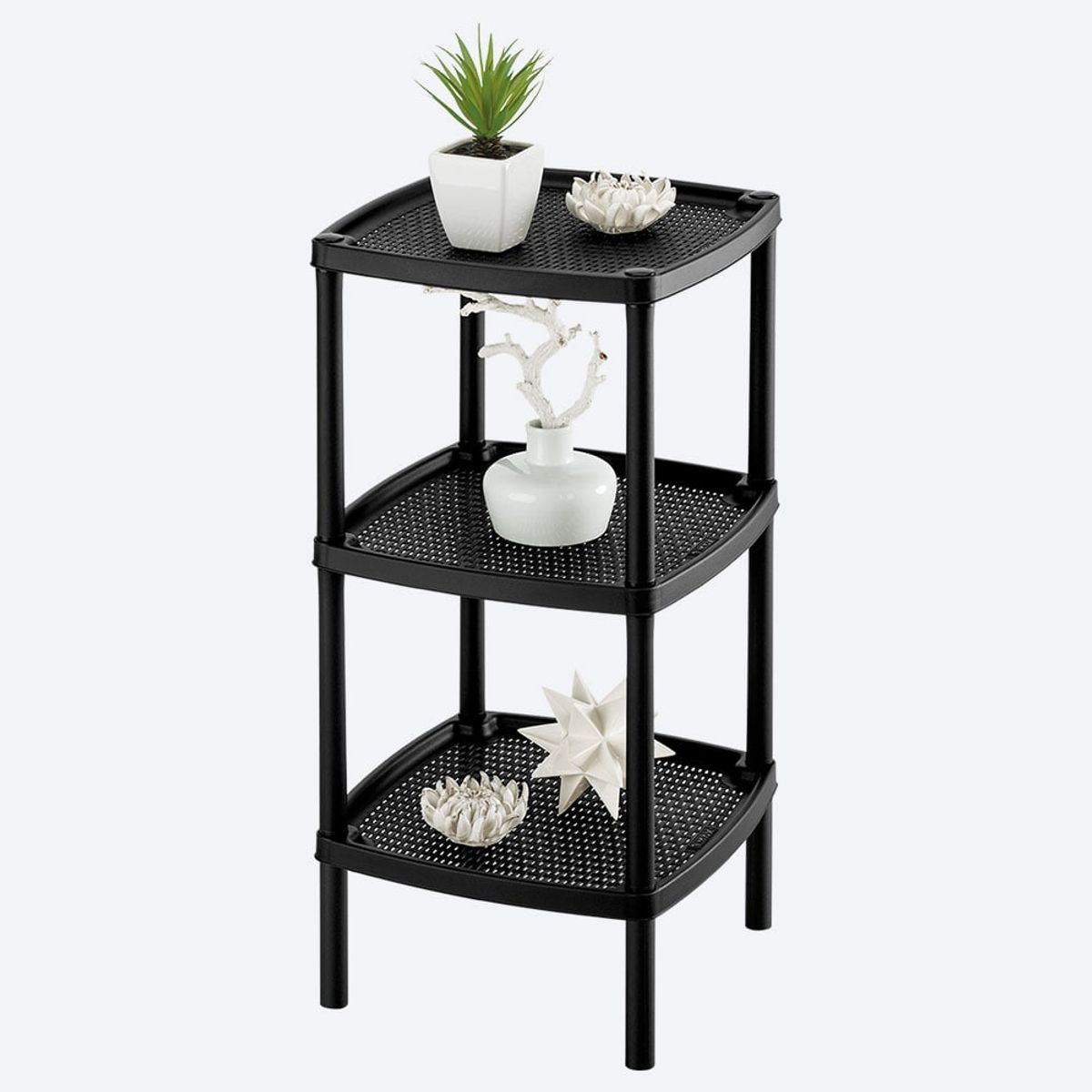 RIMAX - Mesa mult cuadrada 3g negro