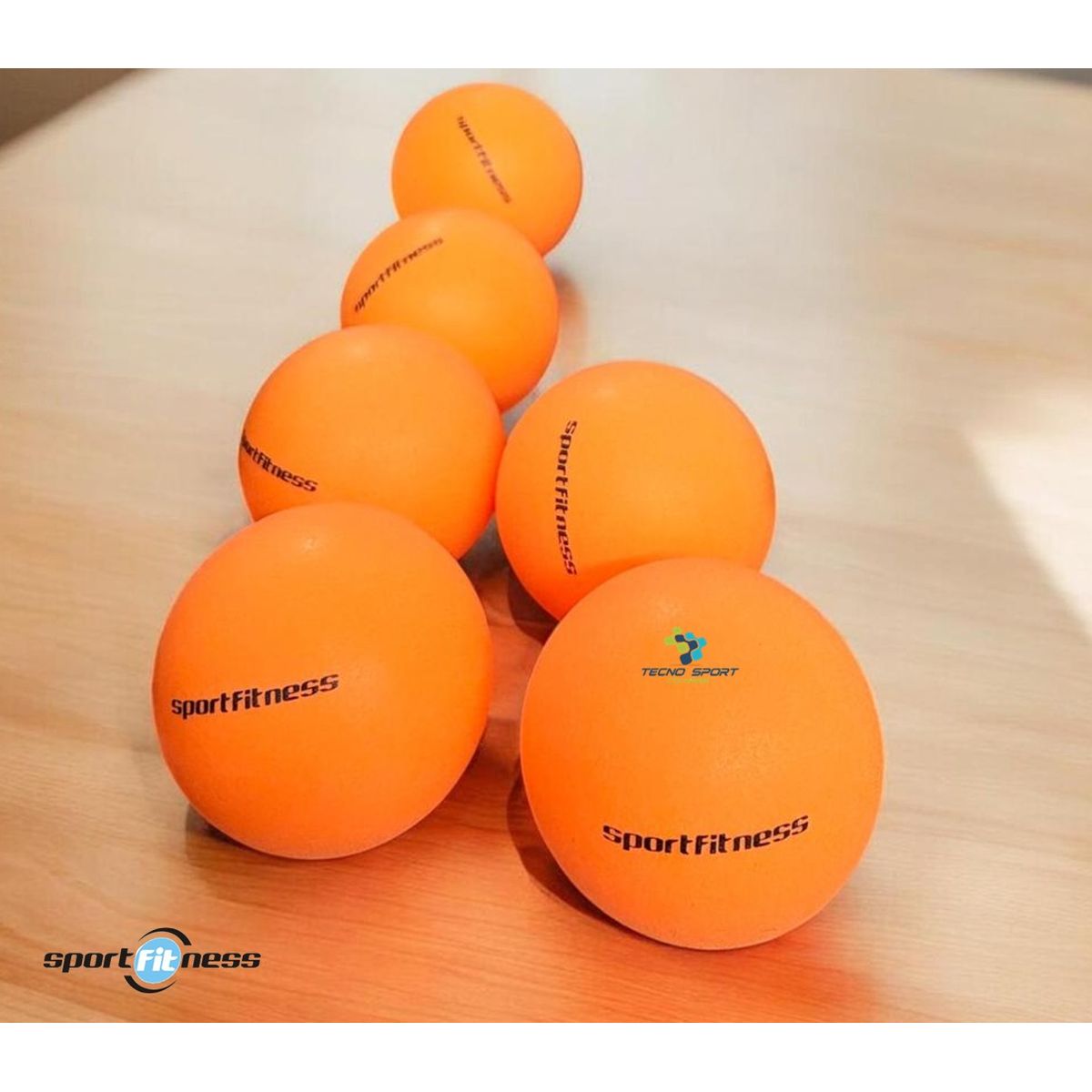 SPORT FITNESS - Pelotas Ping Pong Sport Fitness 3 Estrellas Caja X6 Unidades